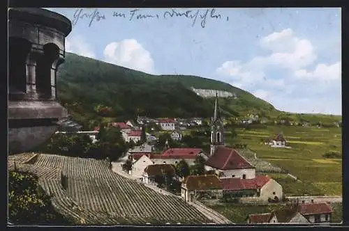 AK Neustadt /Haardt, Ortsansicht mit der Kirche