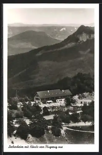 AK Lochenheim, Gasthaus und Berghotel vom Flugzeug aus