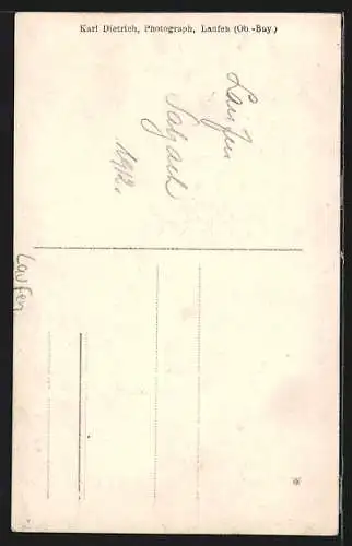 AK Laufen / Obb., Ortspartie mit Kirche 1912