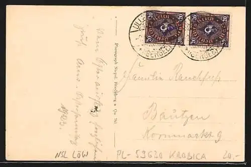 AK Krobsdorf im Isergebirge, Saftquetsche von Richard Schröer