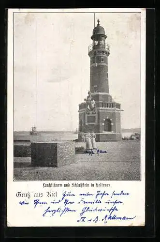 AK Kiel-Holtenau, Leuchtturm und Schlussstein