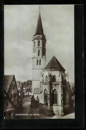 AK Schorndorf / Württ., Evang. Kirche
