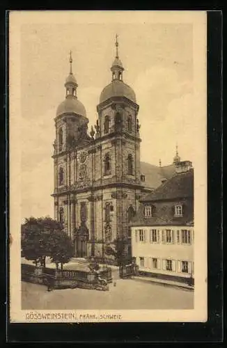 AK Gössweinstein /Fränk. Schweiz, Blick zur Kirche