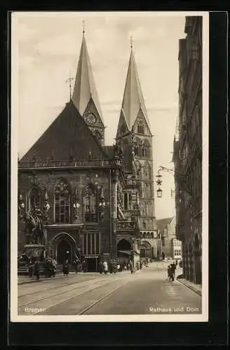 AK Bremen, Rathaus und Dom