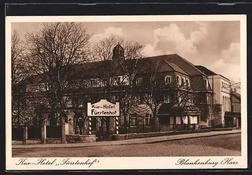 AK Blankenburg /Harz, Kur-Hotel Fürstenhof