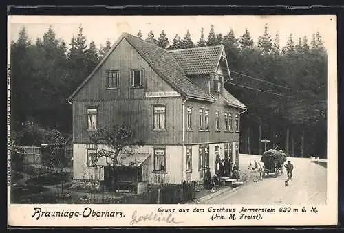 AK Braunlage /Oberharz, Gasthaus Jermerstein, Inh. M. Freist