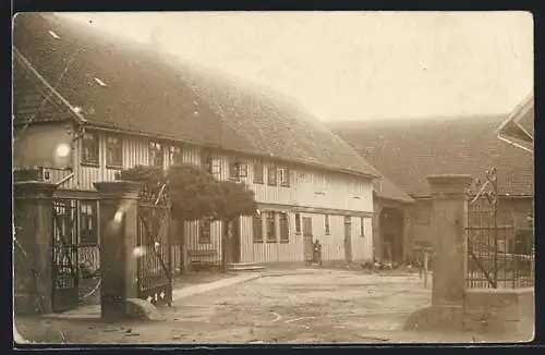 Foto-AK Langelsheim, Das Gehöft Dieckmann