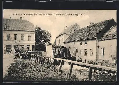 AK Oldenburg i. Gr., Die alte Wassermühle am äusseren Damm