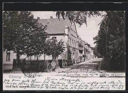 AK Tönning, Blick in die Westerstrasse