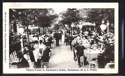 AK Wien, Phönix-Palast A. Swobodas Erben, Restaurant im k. k. Prater