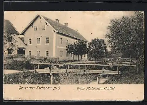 AK Eschenau /N.-Ö., Franz Zöchbauers Gasthof