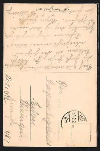 AK Hörde, Schillerplatz m. Jahndenkmal u. Synagoge