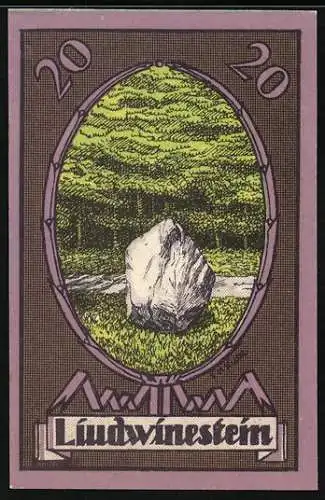 Notgeld Koberg, 20 Pfennig, Liudwinestein