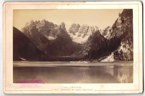 Fotografie Alois Beer, Klagenfurt, Ansicht Toblach, Dürrensee mit Monte Cristallo, Alpenpanorama