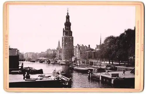 Fotografie Römmler & Jonas, Dresden, Ansicht Amsterdam, Oude Schans en Montelbanstoren, Hafen