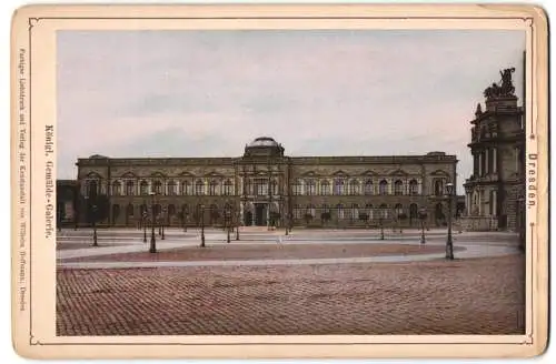 Fotografie Wilhelm Hoffmann, Dresden, Ansicht Dresden, Lichtdruck der Köngl. Gemälde Galerie