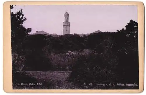 Fotografie C. Hertel, Mainz, Ansicht Homburg v. d. H., Blick nach dem Turm des Schlosses