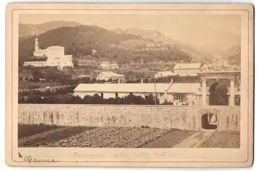 Fotografie C. Degoix, Genova, Ansicht Genua, Panorama della Villa Pallavicini