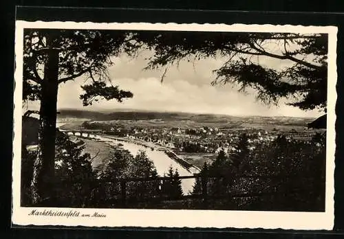 AK Marktheidenfeld am Main, Ortsansicht vom Wanderweg aus