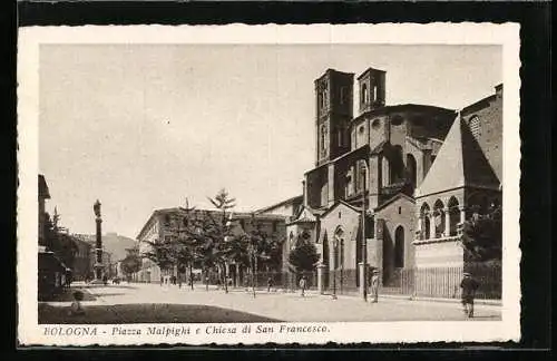 AK Bologna, Piazza Malpighi e Chiesa di San Francesco