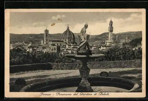 AK Firenze, Panorama dal Giardino di Baboli