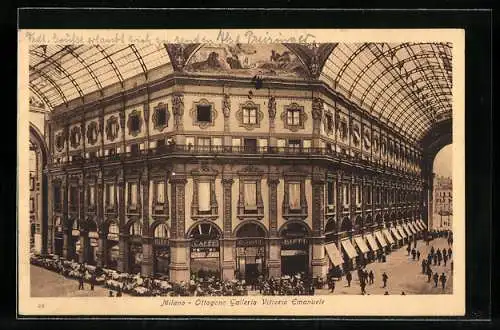 AK Milano, Ottagono della Galleria Vittorio Emanuele