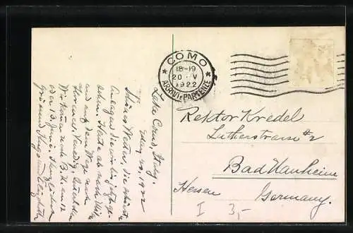 AK Varenna /Lago di Como, Ufergasse, Ortspartie mit Seeblick