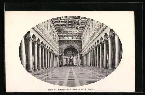 AK Roma, Interno della Basilica di S. Paolo