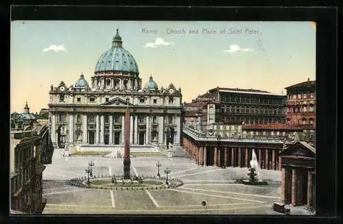 AK Vatikanstadt, Piazza di S. Pietro e el duomo