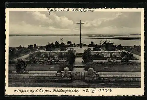 AK Angerburg, Partie am Heldenfriedhof