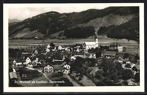 AK St. Michael ob Leoben, Teilansicht mit Kirche