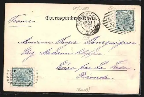 AK St. Michael ob Leoben, Teilansicht mit Kirche und Brücke