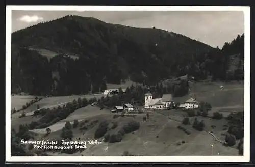 AK Rottenmann, Oppenberg, Ortsansicht mit der Kirche