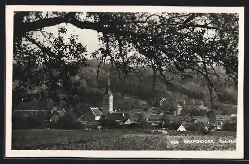 AK Grafendorf, Ortsansicht mit Kirche