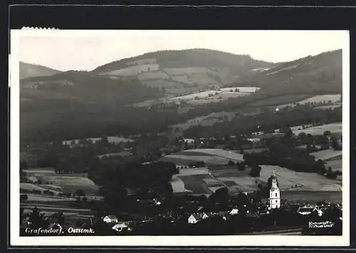 AK Grafendorf /Oststmk., Gesamtansicht aus der Vogelschau