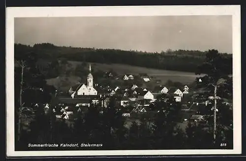 AK Kaindorf /Steiermark, Gesamtansicht mit der Kirche