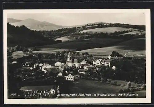 AK Schäffern im Wechselgebiet, Gesamtansicht aus der Vogelschau