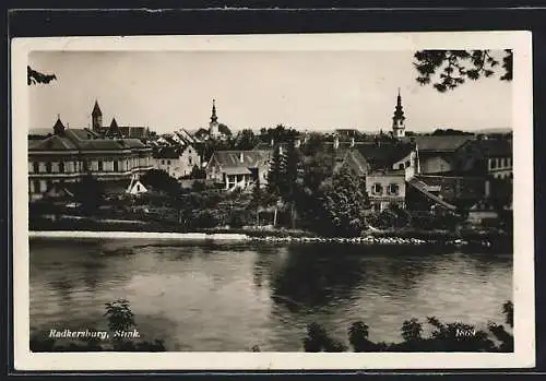 AK Radkersburg, Totalansicht mit Flusspartie