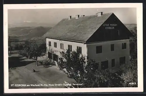 AK St. Corona am Wechsel, Gasthof-Pension Fernblick, Inh. Hans Strobl