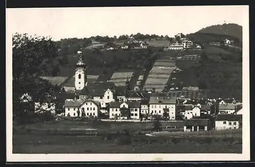 AK Hartberg, Ortsansicht mit der Kirche