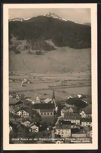 AK Bruck Fusch im Pinzgau, Fliegeraufnahme der Ortschaft an der Grossglocknerstrasse