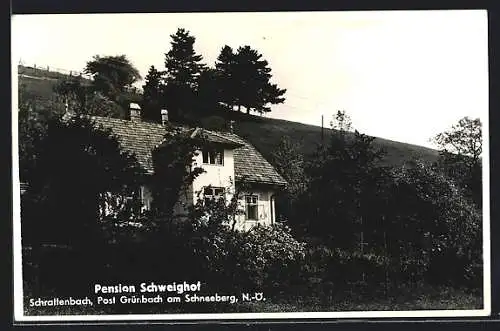 AK Schrattenbach /Grünbach am Schneeberg, Pension Schweighof