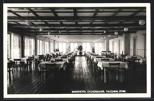 AK Tauchen /Stmk., Berghotel Ocherbauer, Innenansicht
