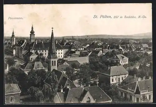 AK St. Pölten, Panorama aus der Vogelschau