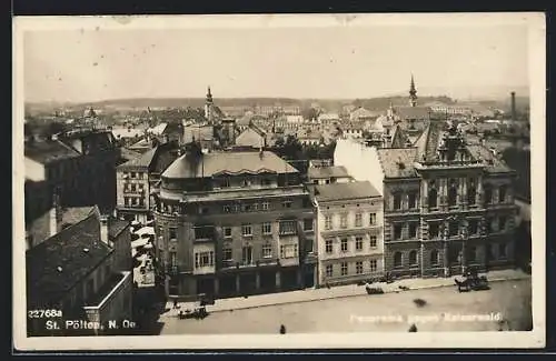 AK St. Pölten /N.Ö., Panorama gegen Kaiserwald