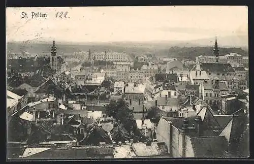 AK St. Pölten, Stadtansicht im Sonnenschein