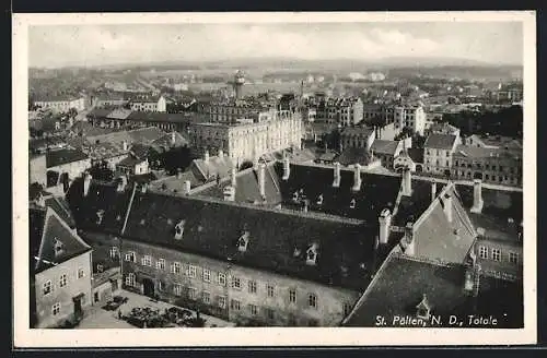 AK St. Pölten /N. D., Stadtansicht im Sonnenschein