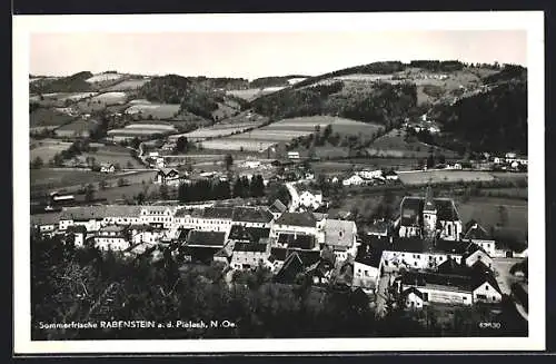 AK Rabenstein a. d. Pielach, Ortsansicht aus der Vogelschau