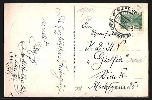 AK Rabenstein a. d. Pielach, Ortspanorama vom Berg aus gesehen