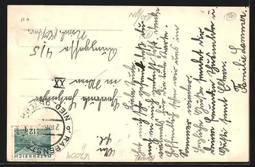 AK Rabenstein /N.Ö., Ortsansicht vor Bergpanorama